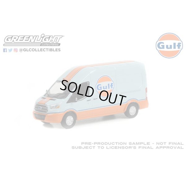 画像2: GREEN LiGHT EXCLUSIVE 1/64 2019 Ford Transit LWB High Roof - Gulf Oil