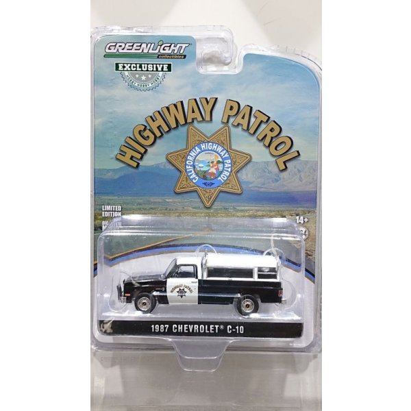 画像1: GREEN LiGHT EXCLUSIVE 1/64 1987 Chevrolet C-10 - California Highway Patrol