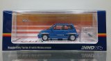 INNO Models 1/64 Honda City Turbo II Blue with Motocompo White