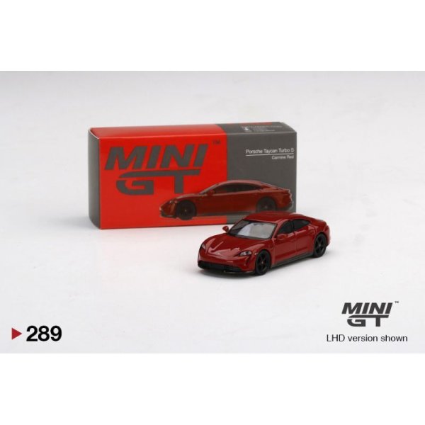 画像1: MINI GT 1/64 Porsche Taycan Turbo S Carmine Red (RHD)