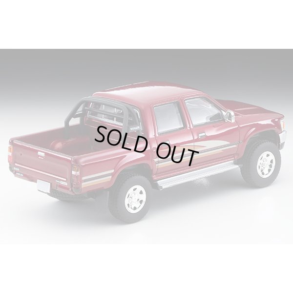画像2: TOMYTEC 1/64 Limited Vintage NEO Toyota Hilux 4WD Pickup Double Cab SSR (Red) '91