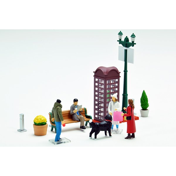 画像1: TOMYTEC 1/64 Diorama Collection 64 #Car Snap 09a 休日の街角