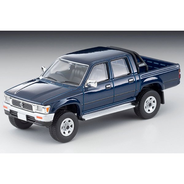 画像1: TOMYTEC 1/64 Limited Vintage NEO Toyota Hilux 4WD Pickup Double Cab SSR (Dark Blue) '95