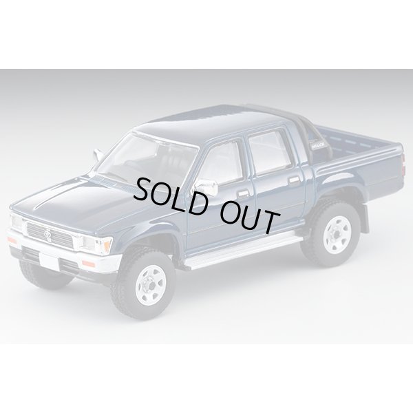 画像1: TOMYTEC 1/64 Limited Vintage NEO Toyota Hilux 4WD Pickup Double Cab SSR (Dark Blue) '95