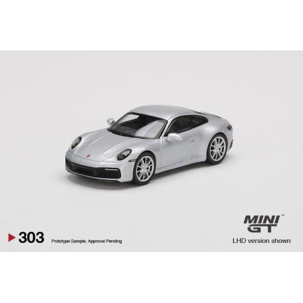 画像2: MINI GT 1/64 Porsche 911 (992) Carrera 4S GT Silver Metallic (RHD)