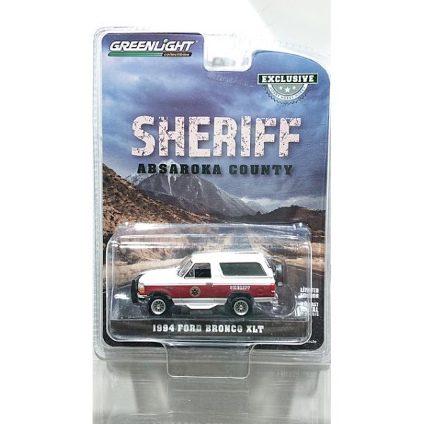 画像1: GREEN LiGHT EXCLUSIVE 1/64 1994 Ford Bronco XLT - Absaroka County Sheriff`s Department