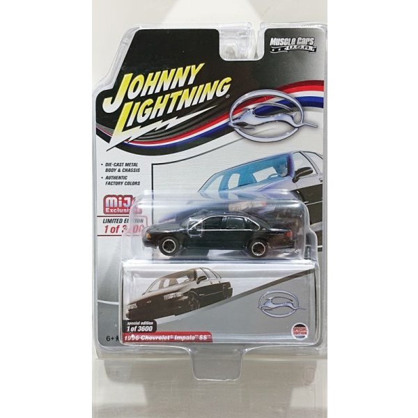 画像1: JOHNNY LIGHTNING 1/64 1996 Chevrolet Impara SS Black
