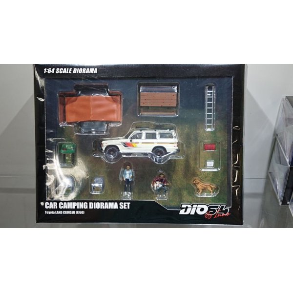 画像1: INNO Models 1/64 Toyota Land Cruiser FJ60 Auto Camp Diorama with Figure