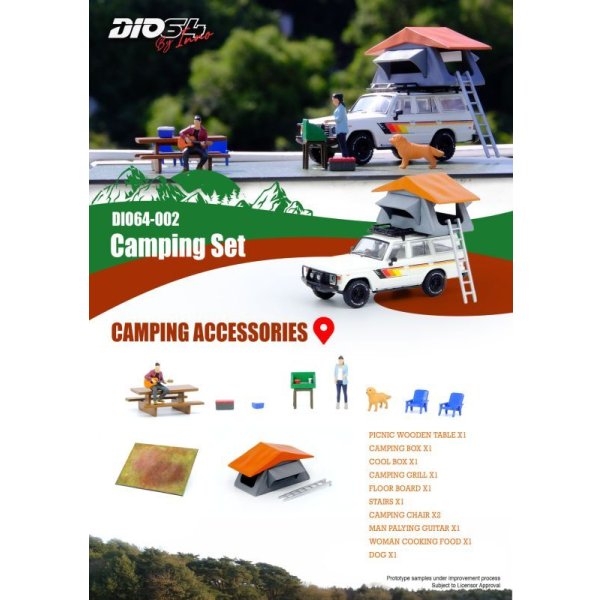 画像4: INNO Models 1/64 Toyota Land Cruiser FJ60 Auto Camp Diorama with Figure