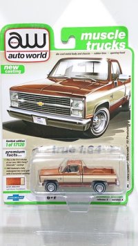 auto world 1/64 1983 Chevy Silverado 10 Light Bronze / Almond