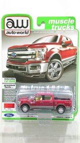 auto world 1/64 2019 Ford F-150 Ruby Red Metallic