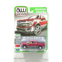 auto world 1/64 2019 Ford F-150 Ruby Red Metallic