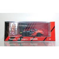 POP RACE 1/64 PANDEM GR SUPRA ADVAN LIVERY & Race Queen Set
