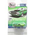auto world 1/64 1970 Dodge Challenger T / A Green / Graphic