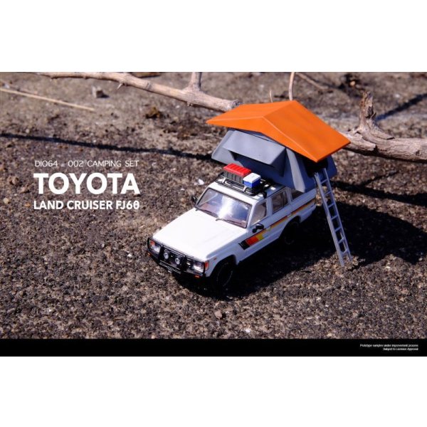 画像7: INNO Models 1/64 Toyota Land Cruiser FJ60 Auto Camp Diorama with Figure