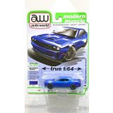 auto world 1/64 2019 Dodge Challenger Hellcat Indigo Blue