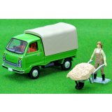 TOMYTEC 1/64 Limited Vintage NEO Honda TN-V Super Deluxe (Green) with figure