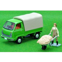 TOMYTEC 1/64 Limited Vintage NEO Honda TN-V Super Deluxe (Green) with figure