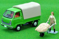 TOMYTEC 1/64 Limited Vintage NEO Honda TN-V Super Deluxe (Green) with figure