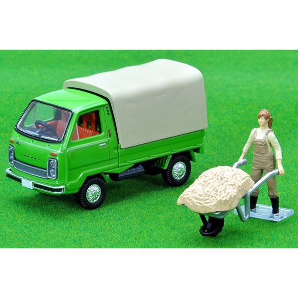 画像1: TOMYTEC 1/64 Limited Vintage NEO Honda TN-V Super Deluxe (Green) with figure