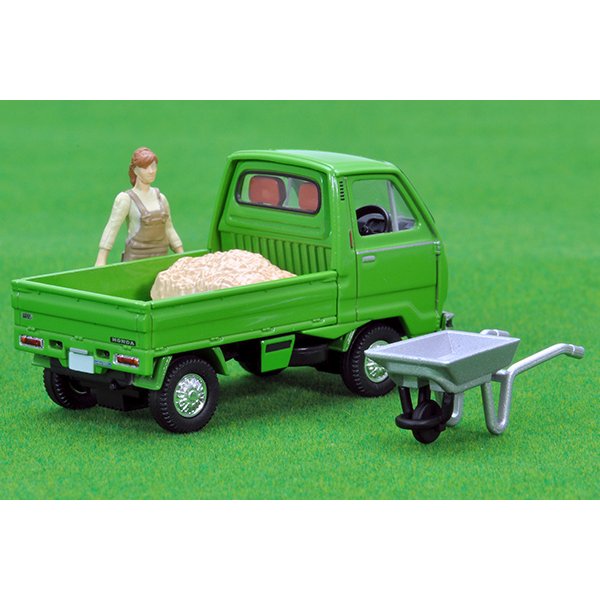 画像2: TOMYTEC 1/64 Limited Vintage NEO Honda TN-V Super Deluxe (Green) with figure