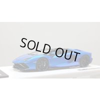 EIDOLON 1/43 Lamborghini Aventador LP780-4 Ultimae Roadster 2021 (Leirion Wheel) Blue Towerette / Blue Nesance  Limited 100 pcs.