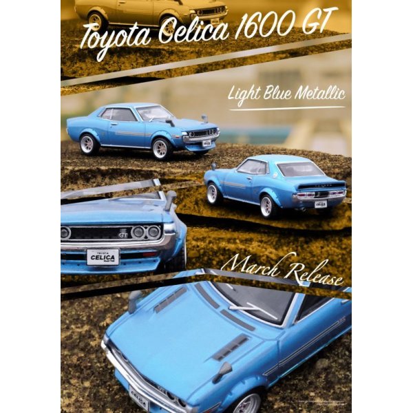 画像2: INNO Models 1/64 Toyota Celica 1600 GT (TA22) Metallic Blue