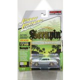 JOHNNY LIGHTNING 1/64 1978 Chevy Monte Carlo Scrapin Silver / Ray Low Lime
