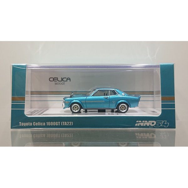 画像1: INNO Models 1/64 Toyota Celica 1600 GT (TA22) Metallic Blue