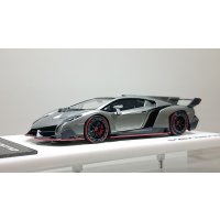 EIDOLON 1/43 Lamborghini Veneno 2013 Geneva Motor Show 2013 Metallic Gray / Red Accent