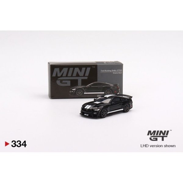 画像1: MINI GT 1/64 Ford Mustang Shelby GT500 Shadow Black (RHD)