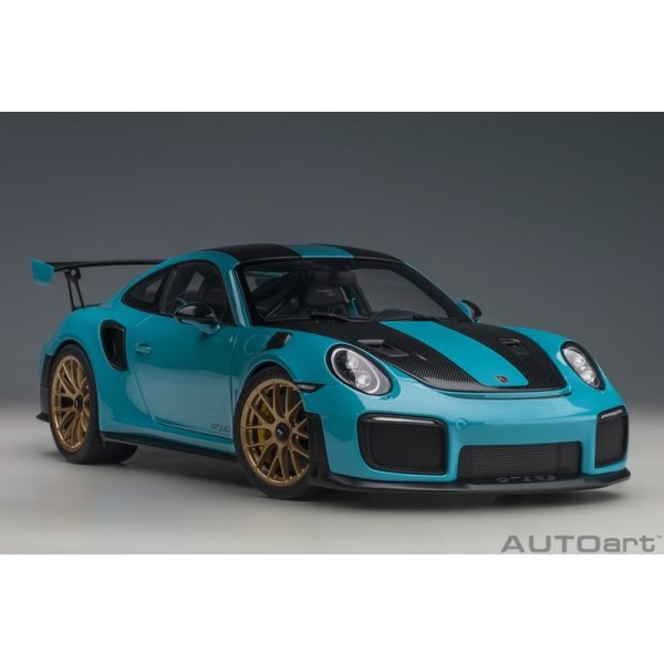 画像12: AUTOart 1/18 Porsche 911 (991.2) GT2 RS Weissach Package (Miami Blue)