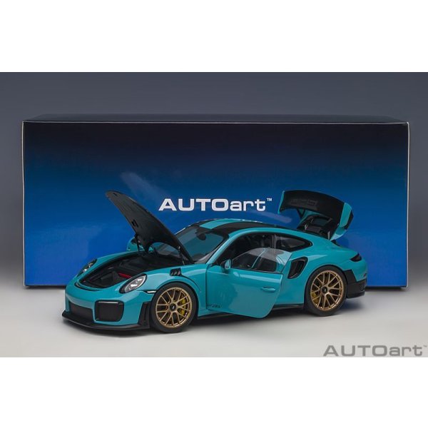 画像16: AUTOart 1/18 Porsche 911 (991.2) GT2 RS Weissach Package (Miami Blue)
