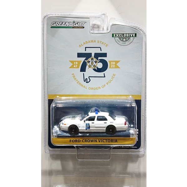 画像1: GREEN LiGHT 1/64 2008 Ford Crown Victoria Police Interceptor Alabama State Fraternal Order of Police 75th