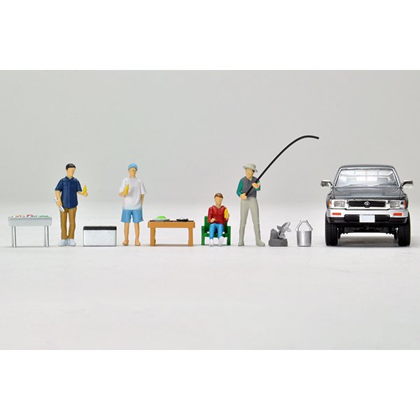 画像4: TOMYTEC 1/64 Diorama Collection 64 #Car Snap 14a BBQ2 (with Toyota Hilux 4WD)