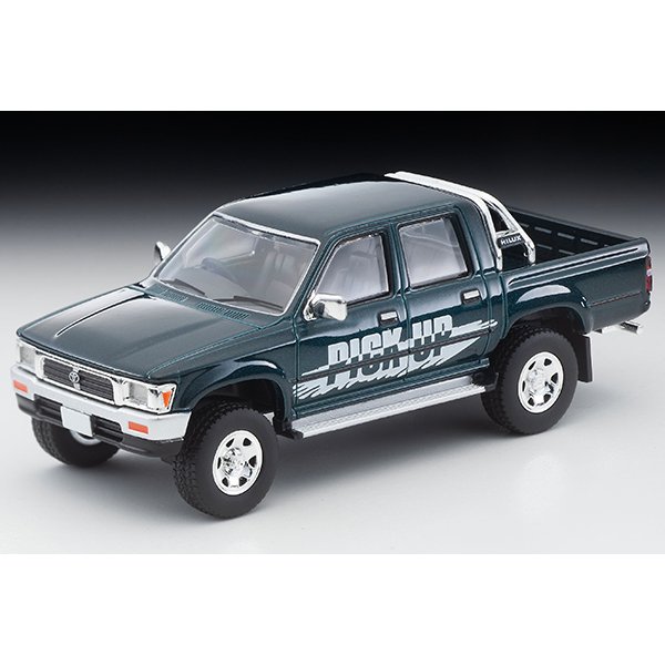 画像1: TOMYTEC 1/64 Limited Vintage NEO Toyota Hilux 4WD Double Cab SSR-X Option equipped car (Green) '95