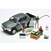 TOMYTEC 1/64 Diorama Collection 64 #Car Snap 14a BBQ2 (with Toyota Hilux 4WD)