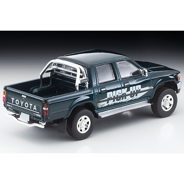 画像2: TOMYTEC 1/64 Limited Vintage NEO Toyota Hilux 4WD Double Cab SSR-X Option equipped car (Green) '95
