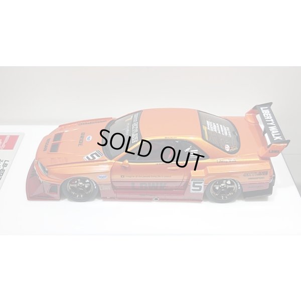 画像4: EIDOLON 1/43 LB-ER34 Super Silhouette SKYLINE Arancio Pearl / Vino Rosso Tow-tone color Limited 32 pcs.
