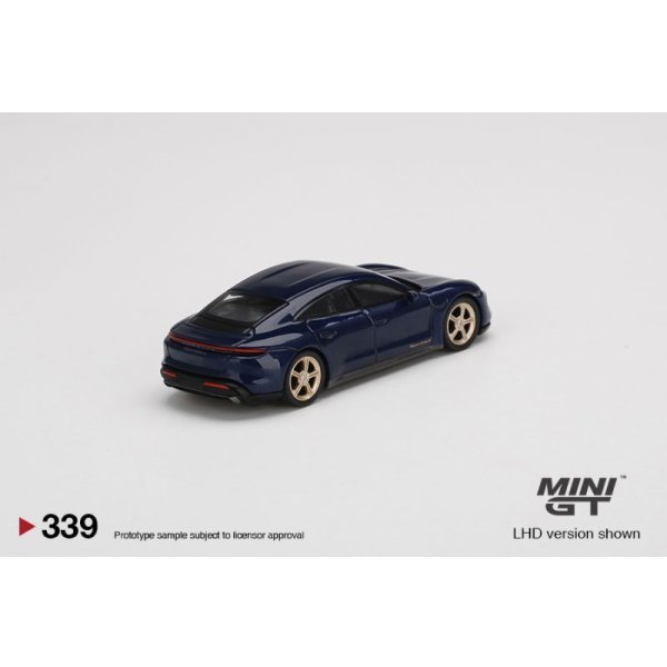 画像2: MINI GT 1/64 Porsche Taycan Turbo S Gentian Blue Metallic (RHD)