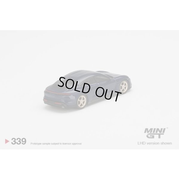 画像2: MINI GT 1/64 Porsche Taycan Turbo S Gentian Blue Metallic (RHD)