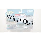 JOHNNY LIGHTNING 1/64 2005 Cadillac Escalade Blue & Camper Trailer Teal