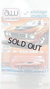 auto world 1/64 1973 Ford Mustang Mach 1 Copper / Flat Black