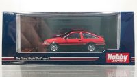 Hobby JAPAN 1/64 Toyota Corolla Levin AE86 3-door GT APEX Red / Black Two-tone