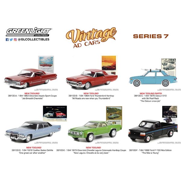 画像8: GREEN Light 1/64 Vintage Ad Cars Series 7