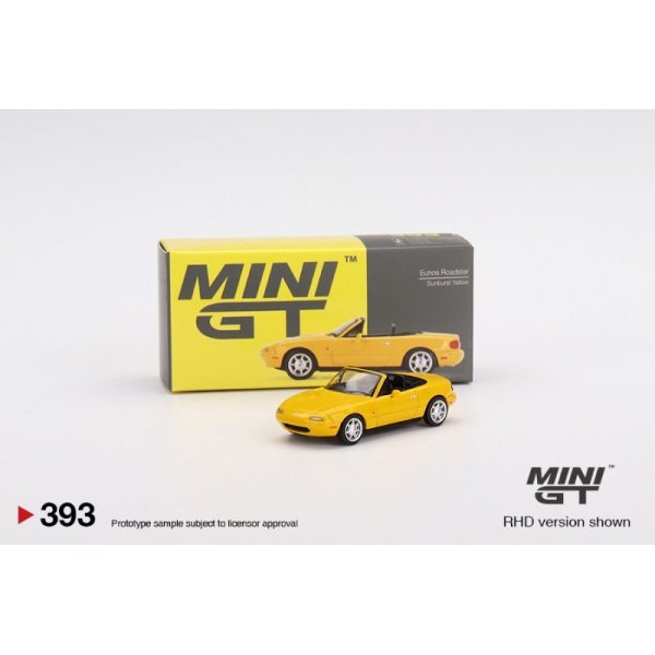 画像1: MINI GT 1/64 Eunos Roadster Sunburst Yellow (RHD)