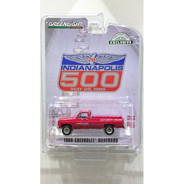 画像1: GREEN LiGHT EXCLUSIVE 1/64 1986 Chevrolet Silverado 70th Annual Indianapolis 500 Mile Race Official Truck - Red