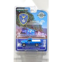 GREEN LiGHT EXCLUSIVE 1/64 1981 Chevrolet C-10 Custom Deluxe - Conrail (Consolidated Rail Corporation) Police