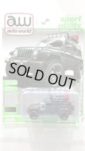 auto world 1/64 2017 Jeep Wrangler Sahara Unlimited Black Offroad