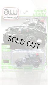 auto world 1/64 2017 Jeep Wrangler Sahara Unlimited Black Offroad